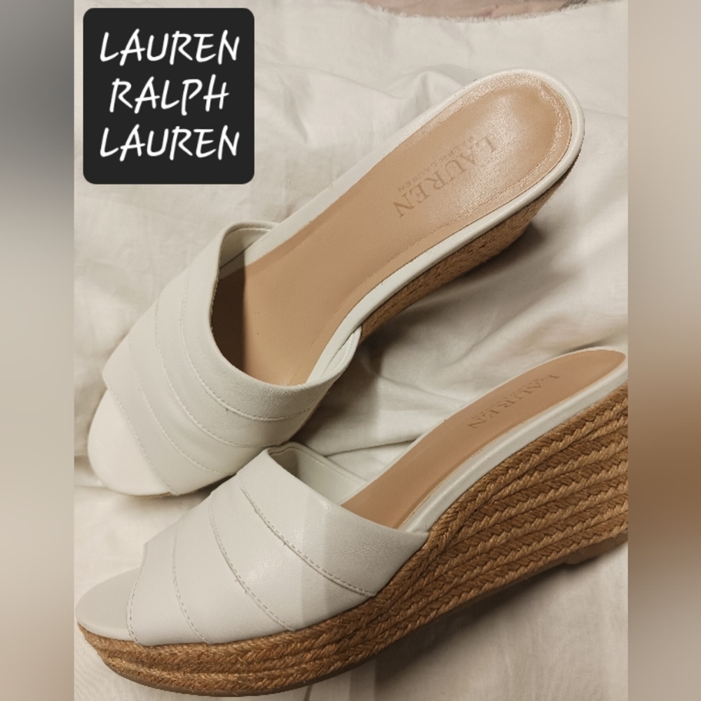 LAUREN RALPH LAUREN KARLIA Sandals womens size 10 or 10B leather